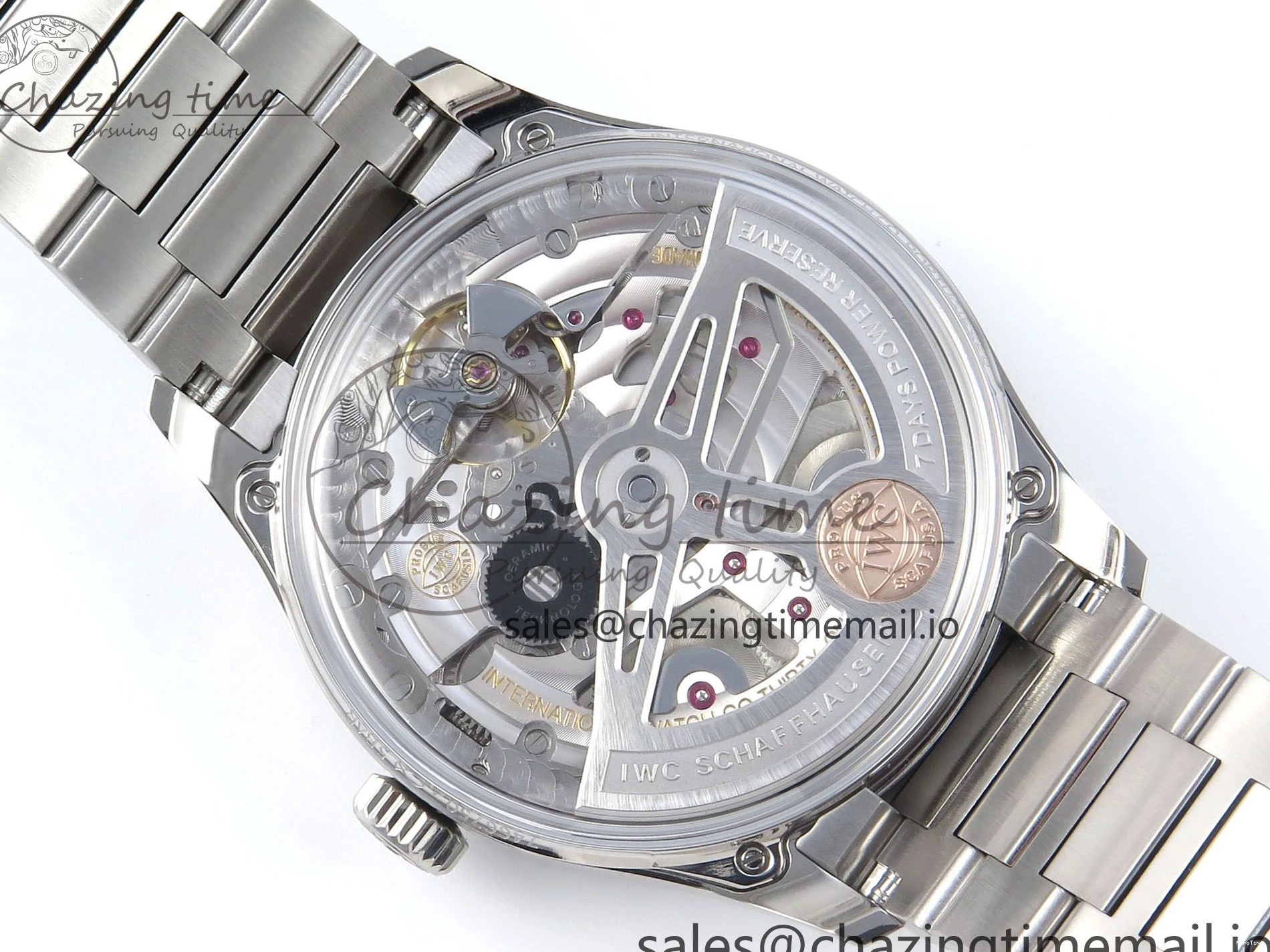 MIROTIME 0506 FashionForward Portugieser Auto IWC0562D APSF 1:1 Best Edition Light Blue Dial on SS Bracelet A 6994